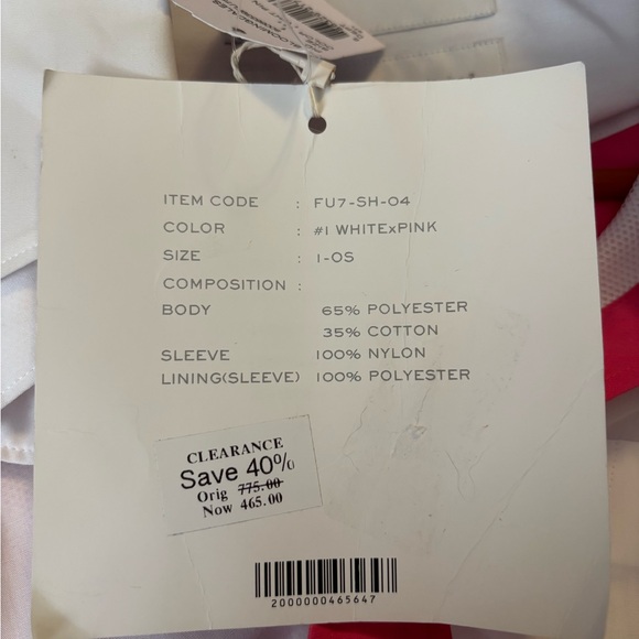 NWT Fumito Ganryu Colour Block Windbreaker Shirt Men's Size 1 Pink Blue Purple - Picture 11 of 12